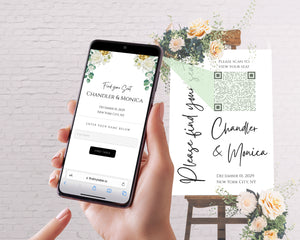 Digital Seating Chart | Scan QR Code to Find your Seat