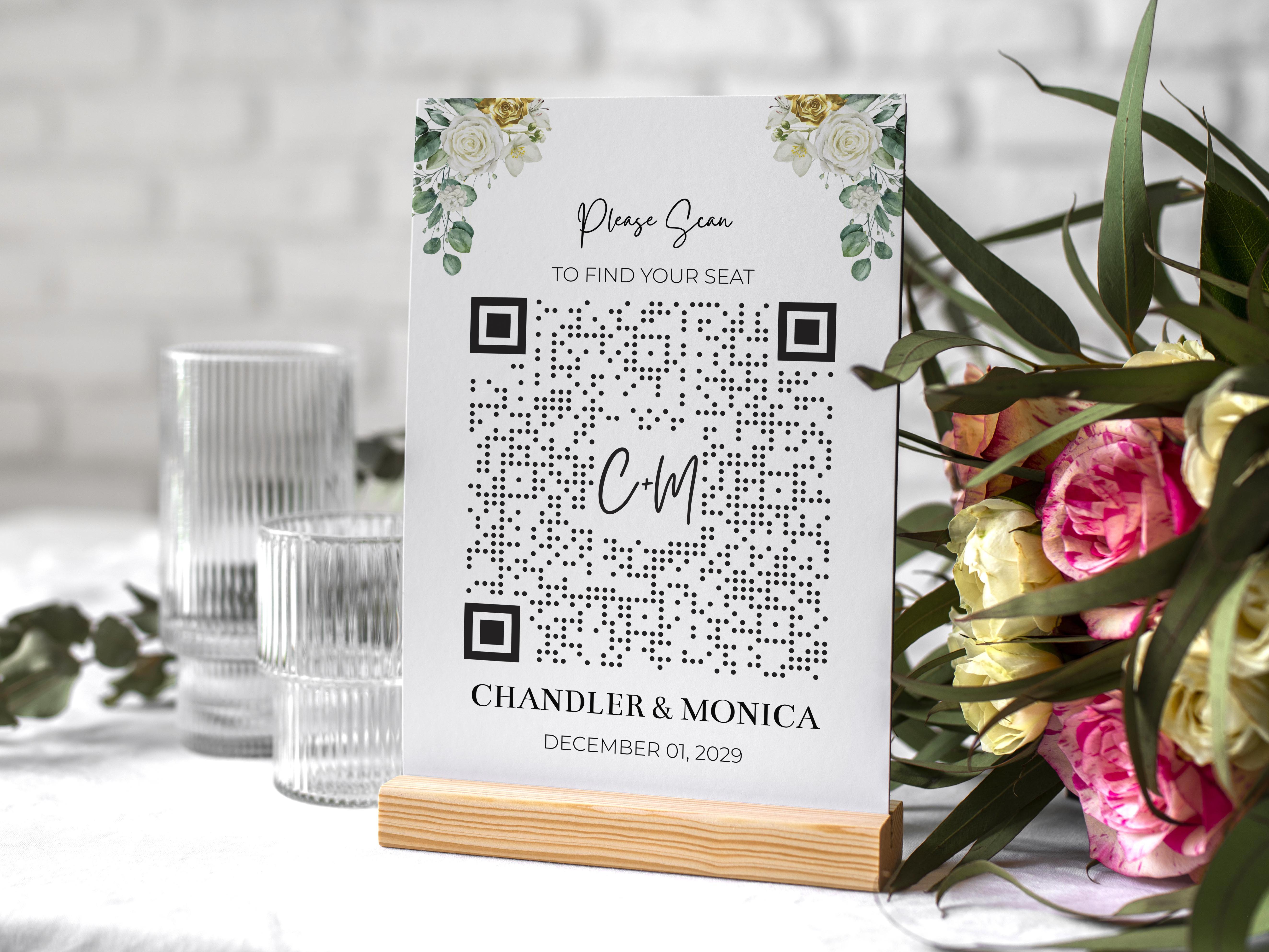 Digital Seating Chart | Scan QR Code to Find your Seat