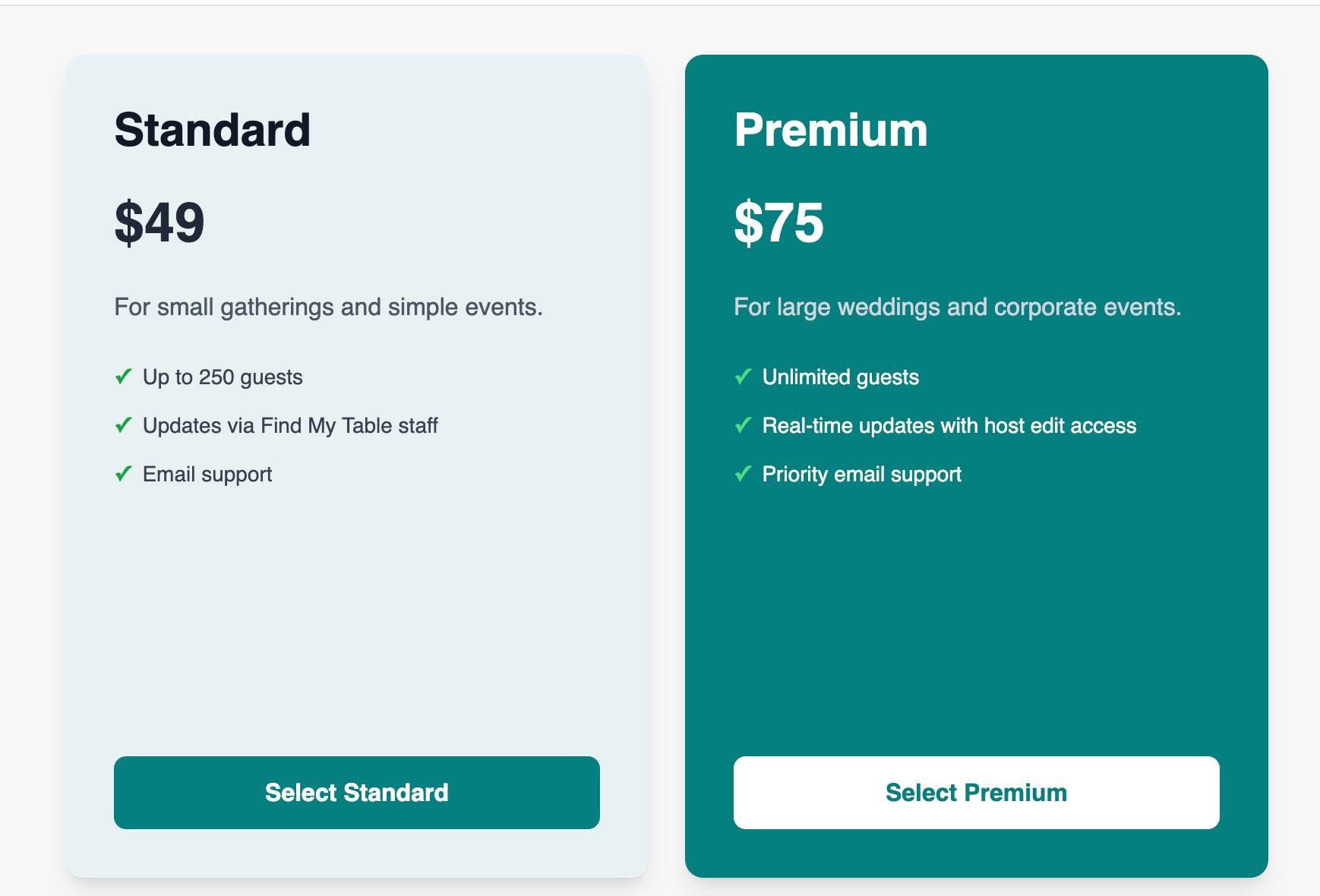 Digital Seating Chart | Scan QR Code to Find your Seat
